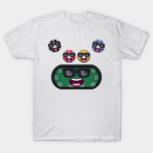 Cool Poker Table And Chips T-Shirt